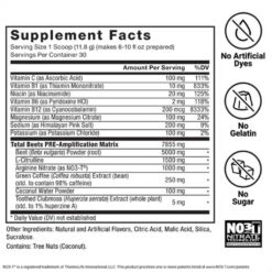 Alternative view of Total Beets Pre-Entrenamiento Force Factor