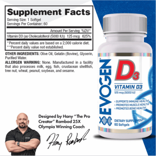 Alternative view of Vitamina D3 Evogen