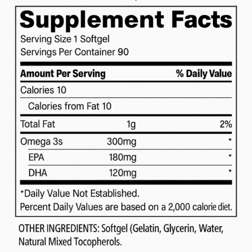Alternative view of MyProtein Omega-3 Esencial
