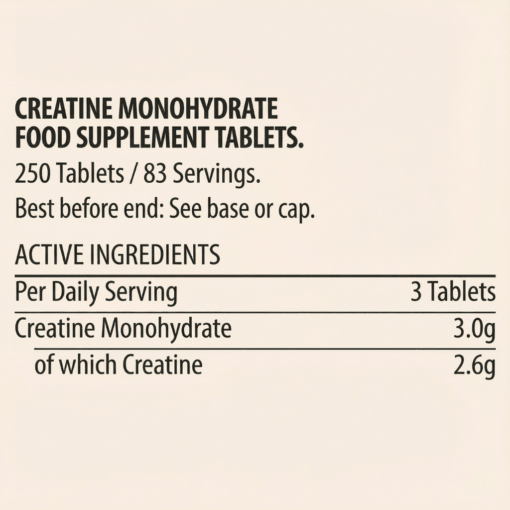 Alternative view of MyProtein Creatina Monohidratada en Tabletas