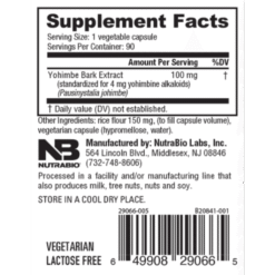Alternative view of Nutrabio Yohimbina