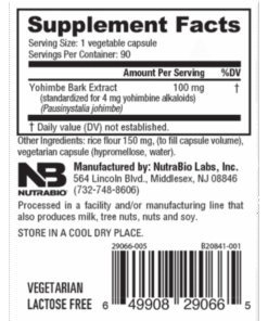 Alternative view of Nutrabio Yohimbina