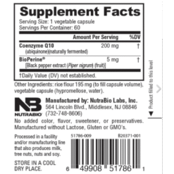 Alternative view of Nutrabio Cápsulas de Coenzima Q10