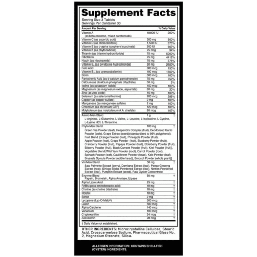 Alternative view of Optimum Nutrition Multivitamínico para hombre