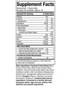 Alternative view of Nitrotech Whey Protein Muscletech