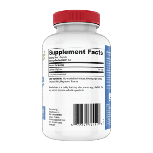 Alternative view of Cafeína SAN 200 mg (120 cápsulas)