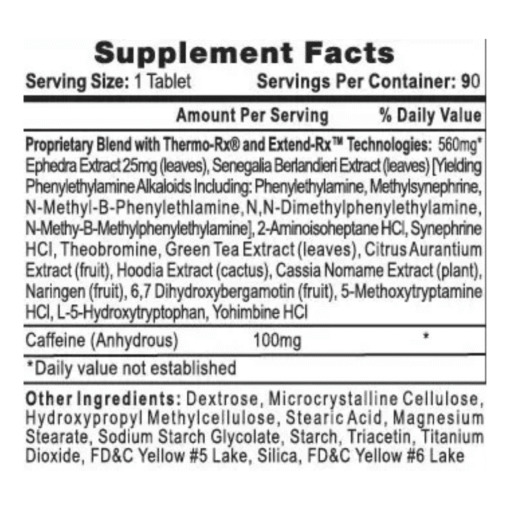 Alternative view of HI-TECH Lipodrene Quemador