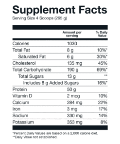 Alternative view of Basic Mass Gainer