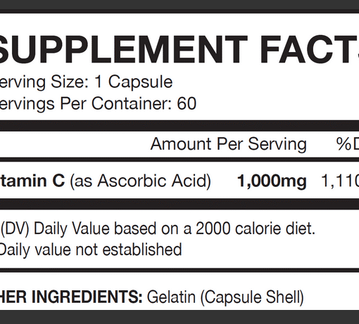 Alternative view of Vitamina C