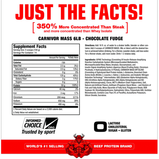 Alternative view of MuscleMeds Carnivor Mass