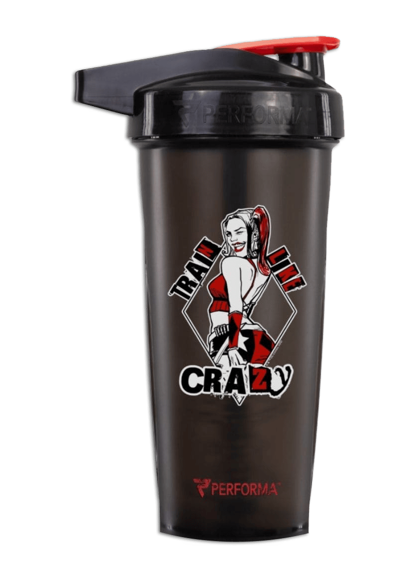 PERFORMA ACTIV SHAKER CUP, 28OZ, HARLEY QUINN (BLACK/RED)
