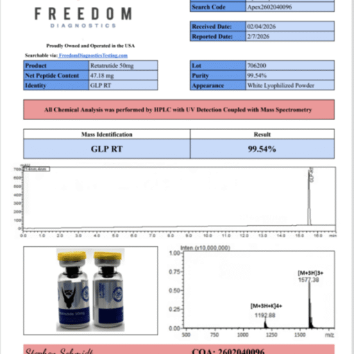 Alternative view of RETATRUTIDE 50 mg APEX