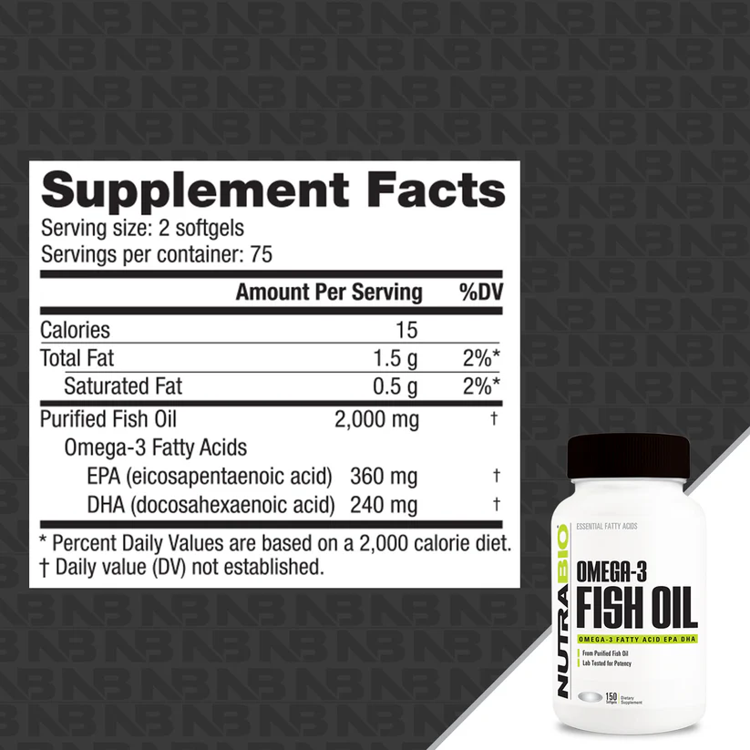 Nutrabio Omega 3 Fish Oil - Imagen 2