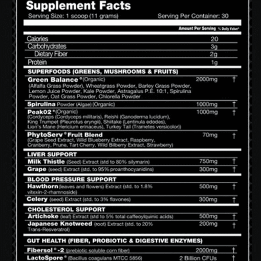 Alternative view of PhytoActivMax Active Greens Performax