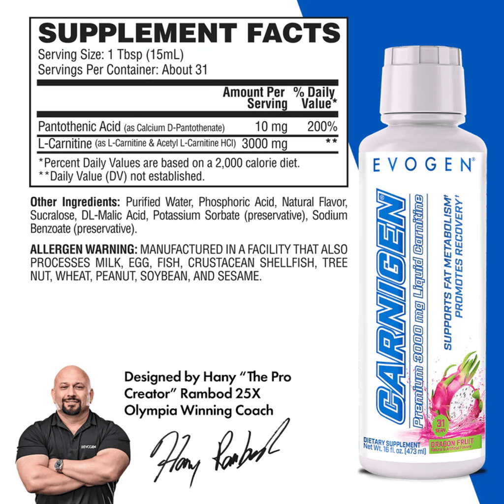 L-Carnitine EVOGEN - Imagen 2