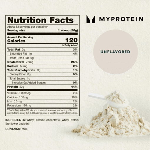 Alternative view of MyProtein Impact Whey Protein